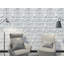 50.04cm x 50.04cm Wood Tile in White