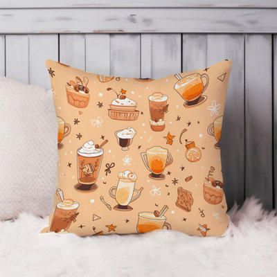 Holiday Fall Thanksgiving Pattern I Coffee