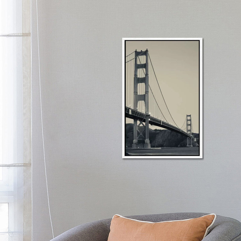 Golden Gate Bridge At Dawn, San Francisco, California, USA by Panoramic Images - Floater Frame Gallery-Wrapped Canvas Giclée on Canvas