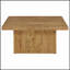 Ensemble de tables basses 2 pièces Exeter Mango Square avec placage stratifié écologique et surface spacieuse pour un charme rustique et la durabilité