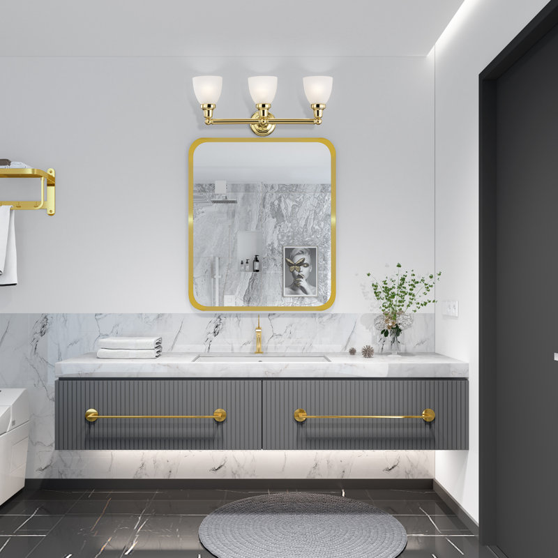 Amida 3 - Light Dimmable Vanity Light, Polished Brass