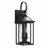 2 - Light 21.25"H Matte Black Outdoor Wall Light With Dusk To Dawn Clear Glass Shade Wall Lantern