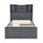 Stylish And Functional Twin Size Storage Bed With Open Shelves And Drawers