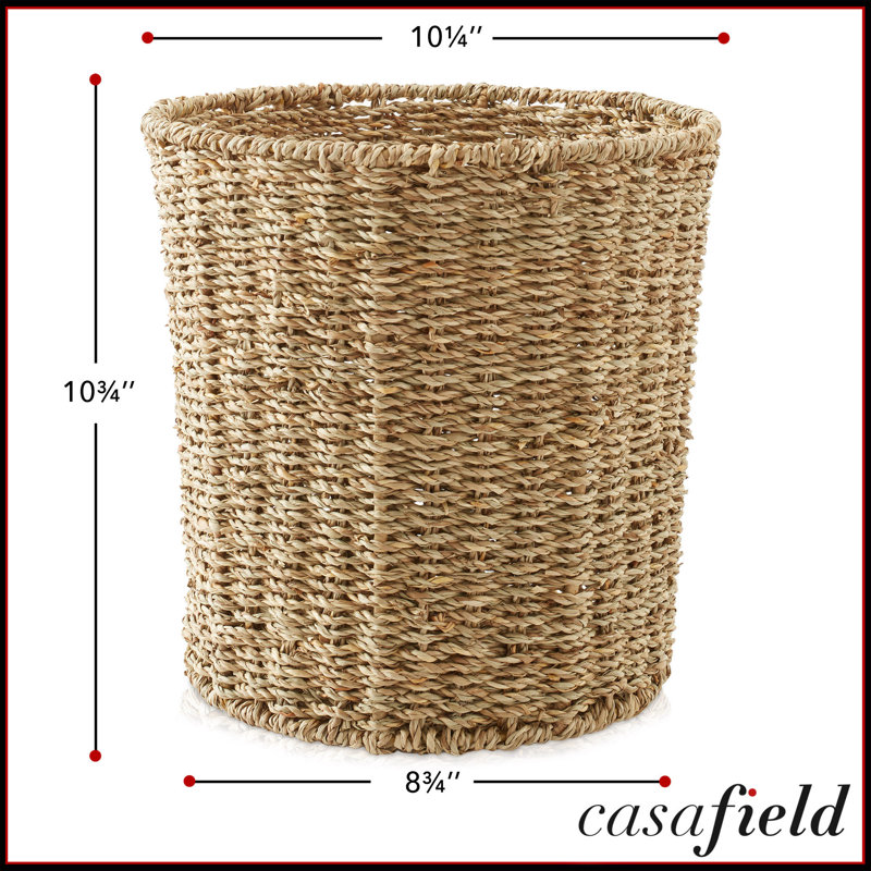 Waste Basket - Natural - Woven Trash Can