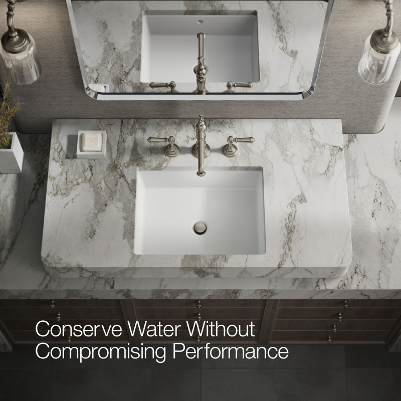 Artifacts® Widespread Bathroom Faucet with Drain Assembly, Vibrant Brushed Nickel