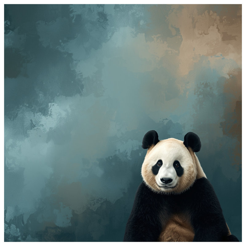 Tapisserie murale «Panda», 104in H x88 with 4 Grommets