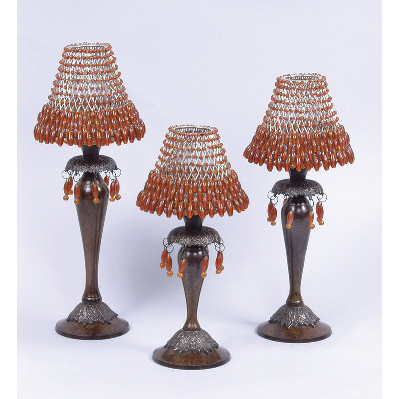 Brass / Bead Candlesticks