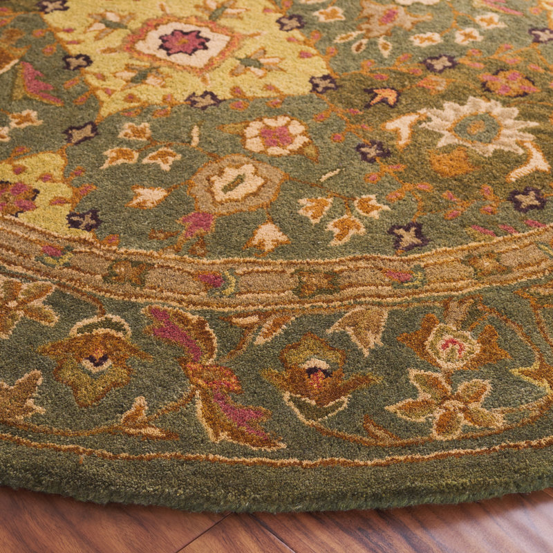 Dunbar Hand Tufted Wool Oriental Rug, Round 6'