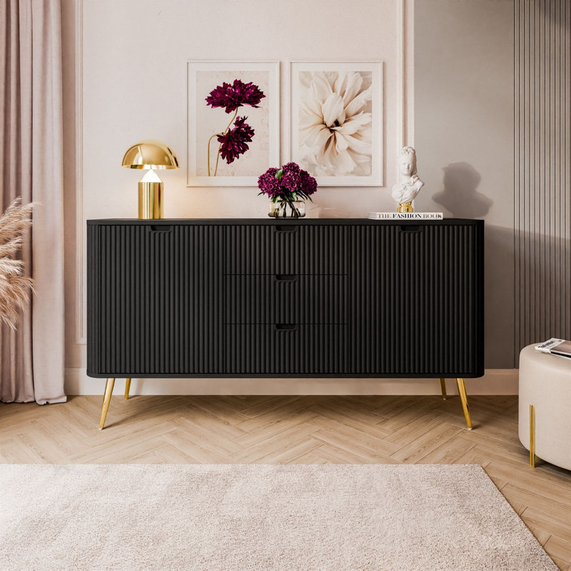 Autin 168cm Sideboard, Black