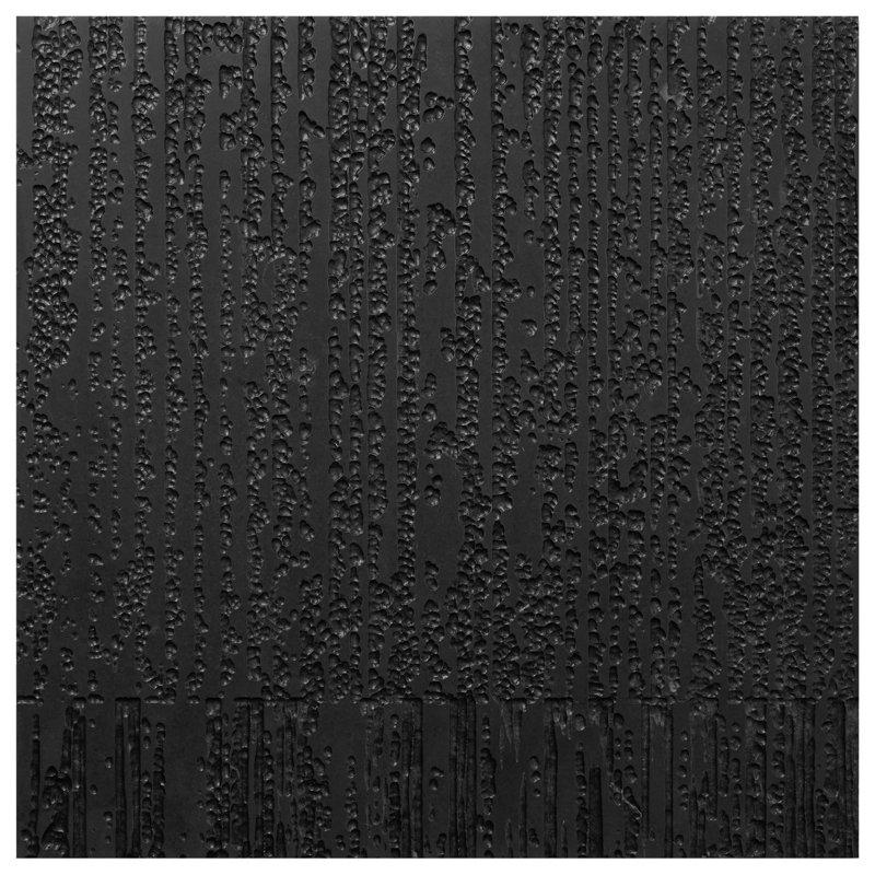 Stretto 16x16 Textured Honed Marble Wall Tile, Black Jade