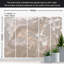 Murale pelez et collez - mélange de peinture beige et blanc-831514681