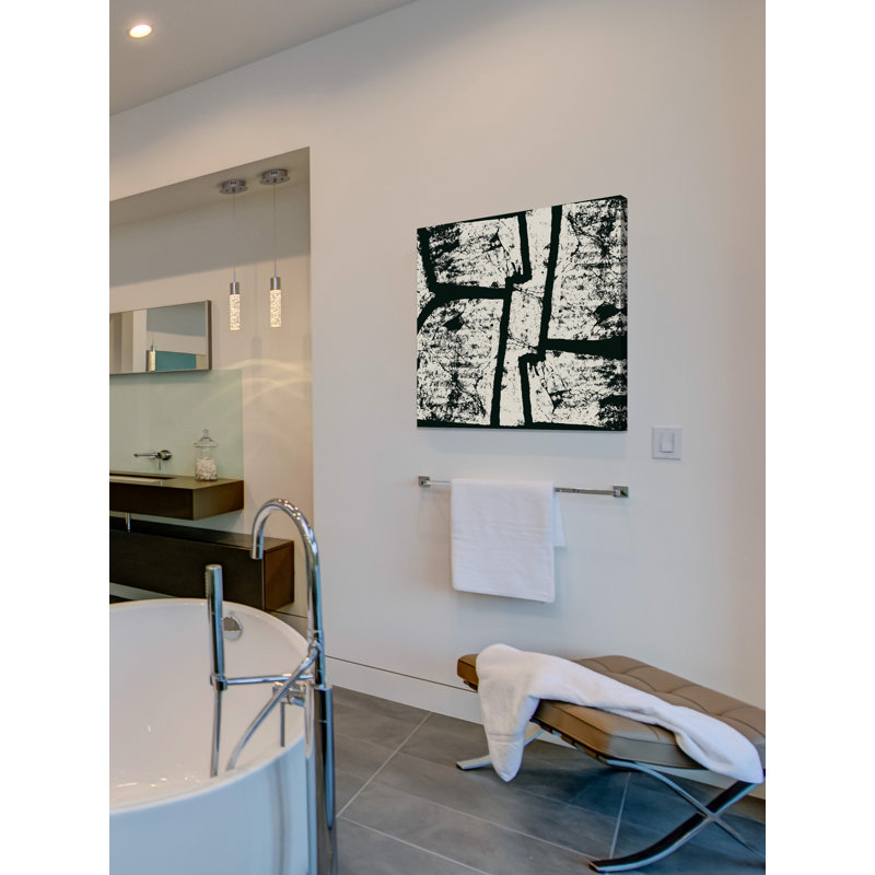 « blocking », reproduction d’art sur toile tendue, H 48 po x l 48 po x P 1,5 po