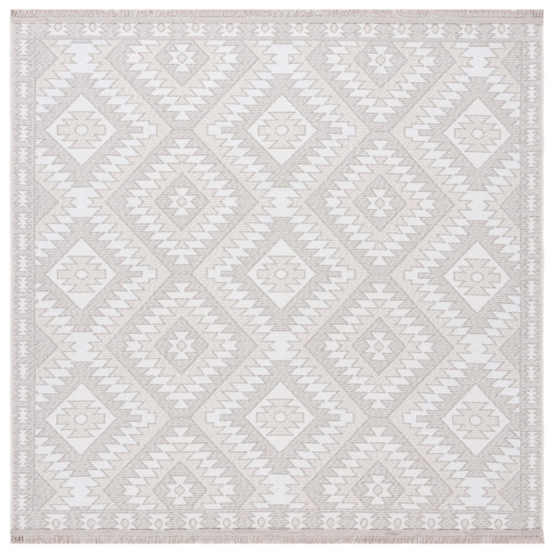 Lacia Performance Geometric Rug, Square 6'7"