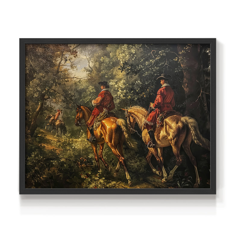 Faune - Lxxxi - Reproduction encadrée - Restickable, H 8 po x l 10 po, Noir, noir, noir, noir