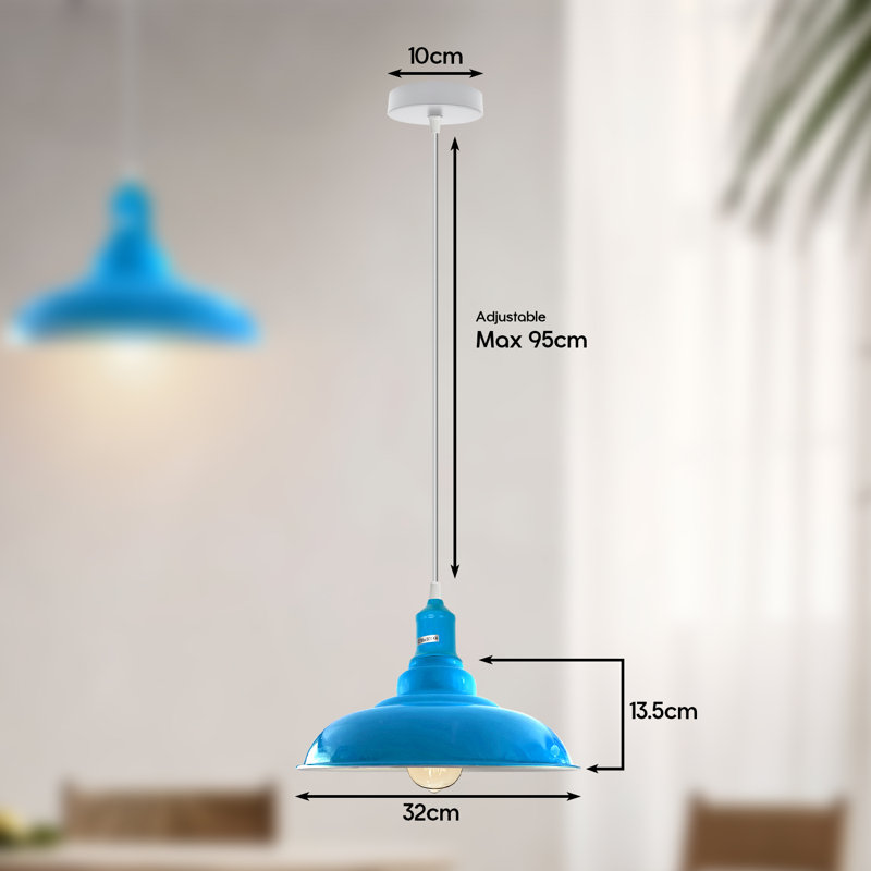 Adaria 1 - Light Dome Pendant, Blue