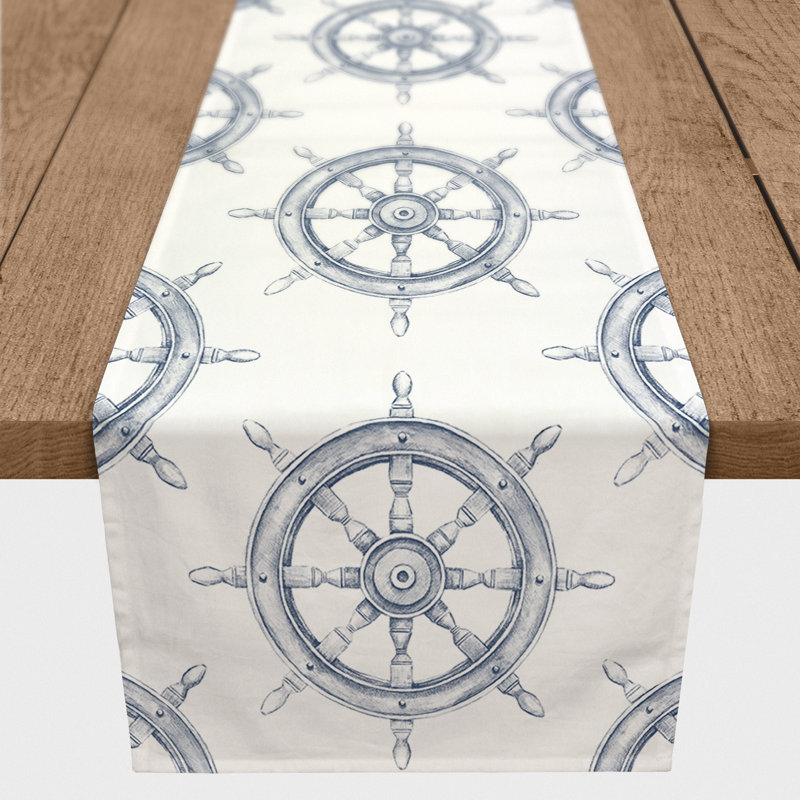 Chemin de table sarcelle, 90 po x 16 po, Bleu marine, 16