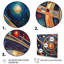 Impression sur toile «Orange Galactic Universe I»-1351047081-1351047086