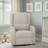 Madison Park Candace Beige 30"W 3-in-1 Power Recliner Wingback Swivel Glider with USB & Type-C Ports-113432070