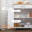 Îlot de cuisine avec tiroir, armoire de rangement et porte-serviettes