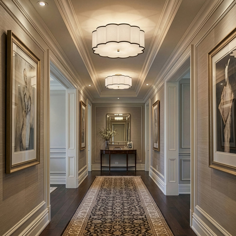Axis 4 - Light Flush Mount, Aged Brass