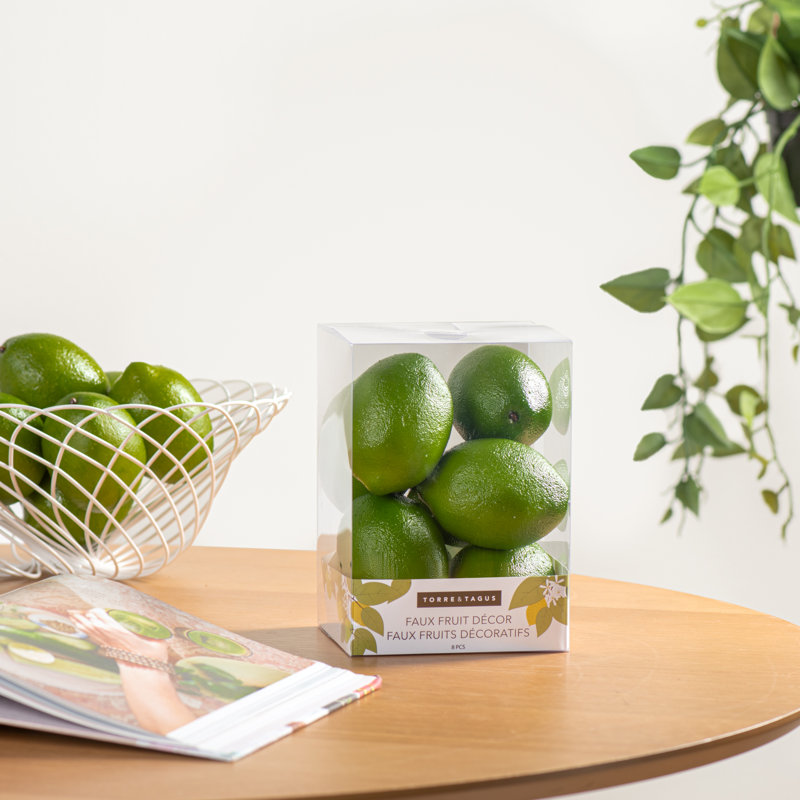Orchard Lifelike Artificial Limes (Set of 8), Green