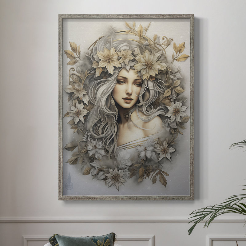 «Christmas Holiday Art DCXCV», reproduction d'art encadrée - bois massif, H 21 po x l 17 po
