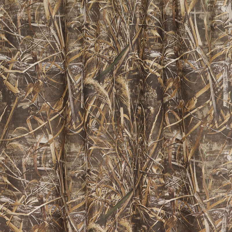 Rideau de douche camouflage et chasse 100% polycoton Realtree Max-5 72 po x 72 po