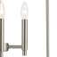Luminaire suspendu en nickel brossé 4 lumières 16 po-291267770