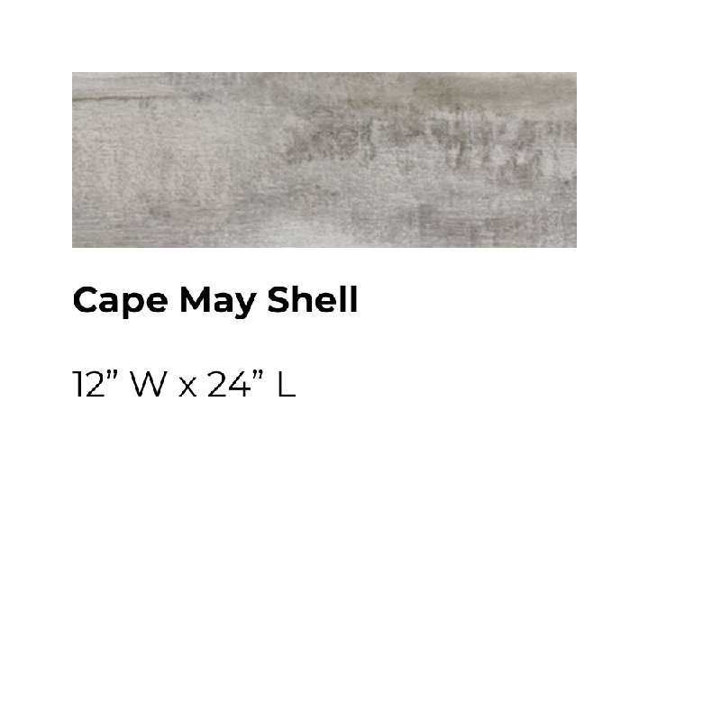 ADURA®Flex with Microban® Cape May 12" x 24" x 2.5mm Luxury Vinyl Plank, Cape May Shell