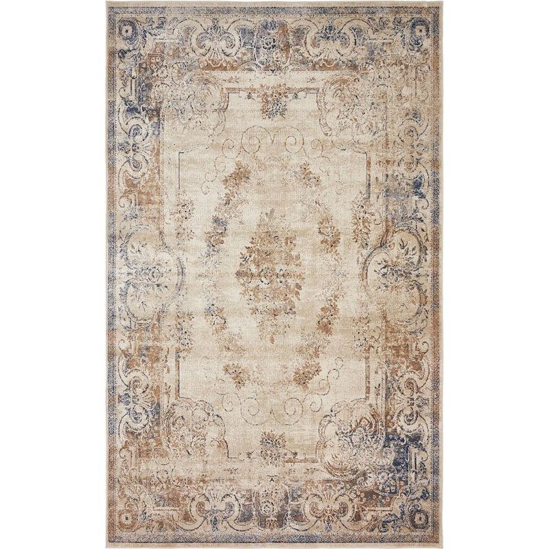 Widener Ikat Indoor Rug, Rectangle 5' x 8'