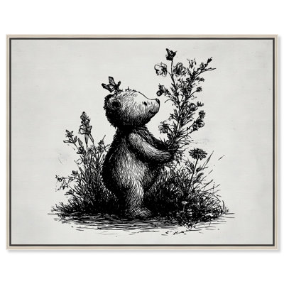 «Botanist Bear», reproduction d'art sur toile par Art Remedy