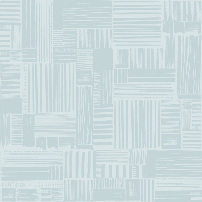 Yuki Osada Geometric Wallpaper Double Roll, Blue