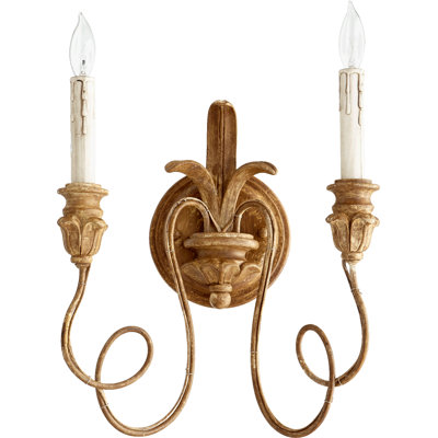 Solange Steel Candle Wall Light