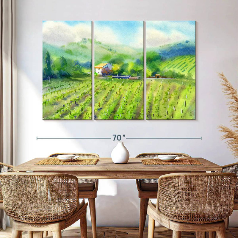 Alvord Vineyard Landscape, H 42 po x l 65 po