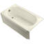Memoirs® 60" x 33.75" Whirlpool Cast Iron Bathtub with Heater-10978487-11893095