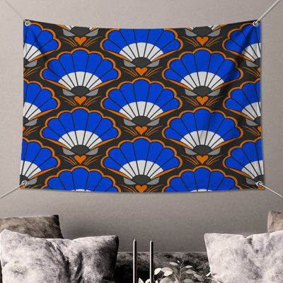 Tapisserie murale «Blue Orange»