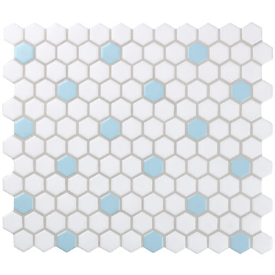 Perfection 1" x 1" Porcelain Mosaic Wall and Floor Tile