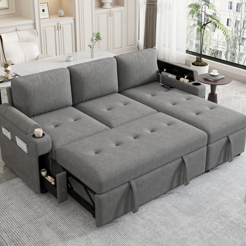 - 5Pc Seating Collection: F8934 Corner Chair, F8935 Armless F8936 , Gray Fabric, Robust Wood Frame Structure Sitting Furniture: Stable