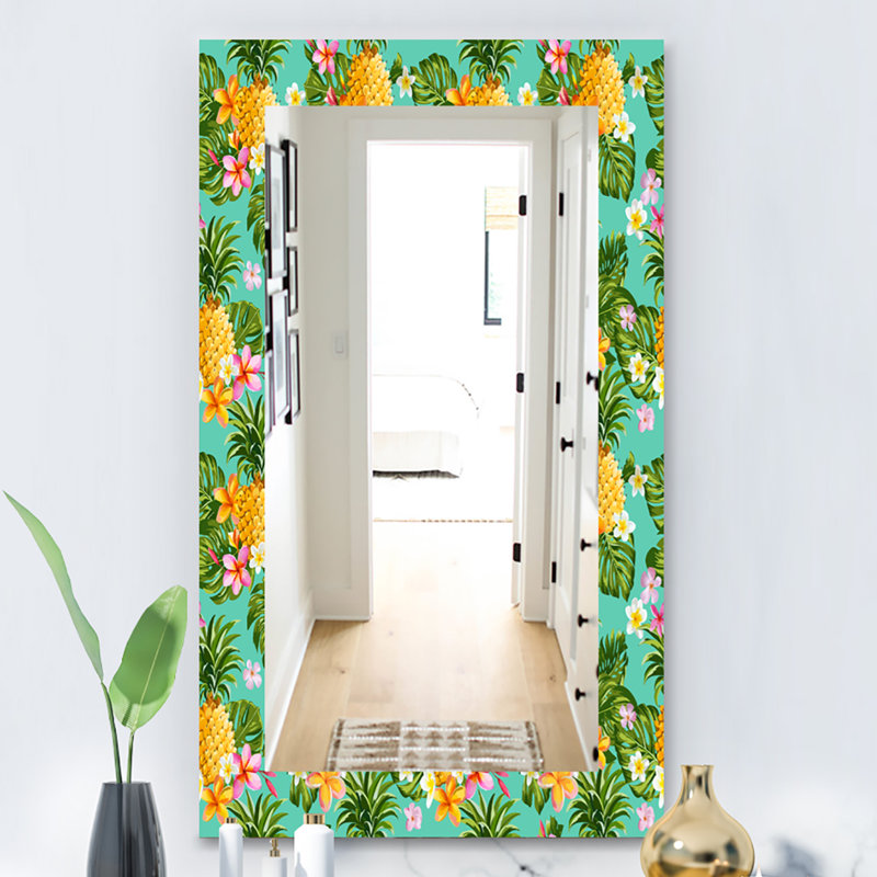 Miroir de salle de bain/meuble-lavabo bohémien, H 39,4 po x l 29,5 po