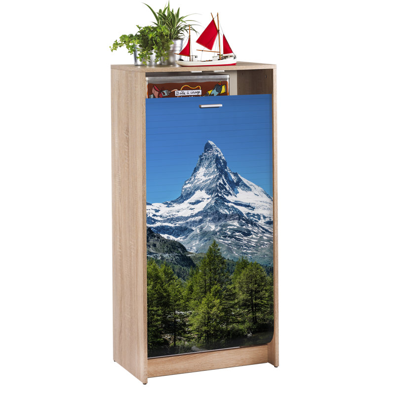 Shoot 21 Pair Shoe Storage Cabinet, Oak