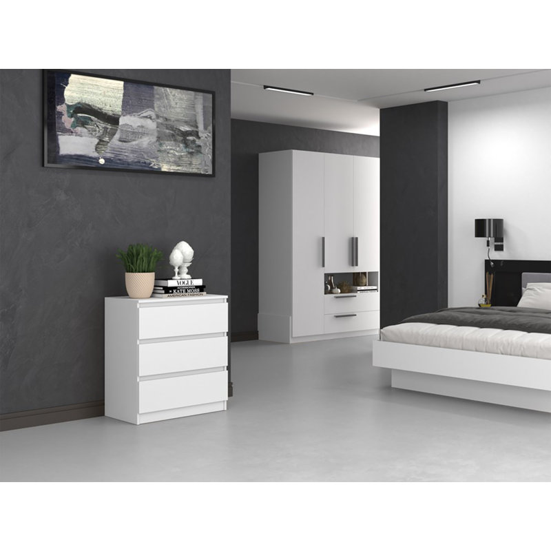 Blye Rectangle Accent Chest, White