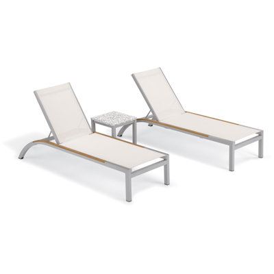 Argento And Travira Outdoor Chaise Lounge