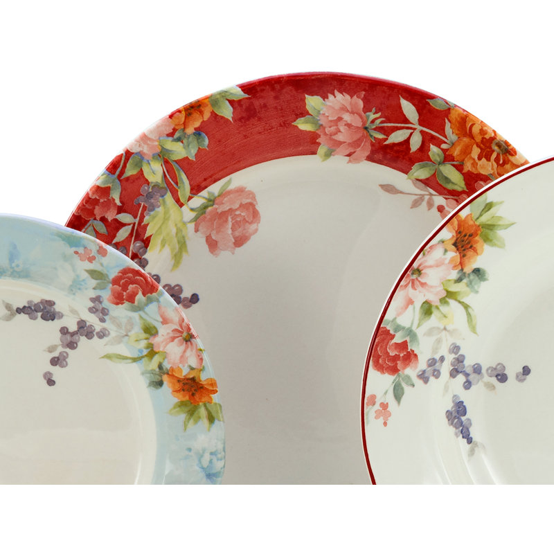 Creatable Crimson 30 Piece Dinnerware Set