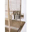 Lucile Steel Play Top Floor Bird Cage with Wheels, Stand, Perch, Tray-1955291418-1955291399