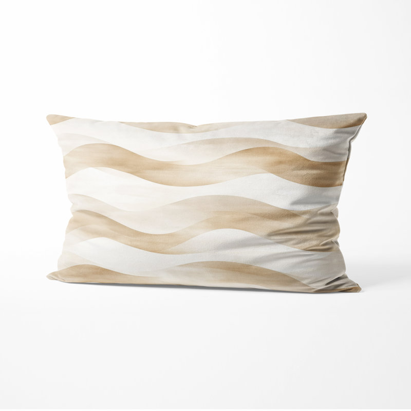 Coussin Coastal - Coussin rayé Dune Calm, 12"H x 20"W