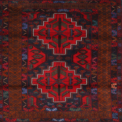 Tapis oriental rouge / bleu