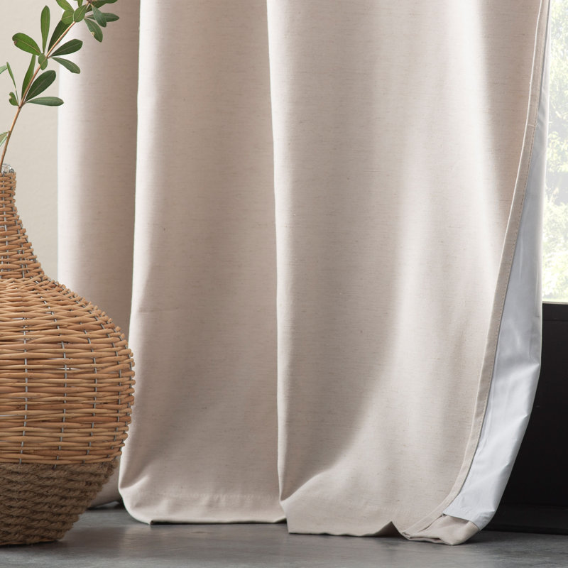 Panneau de rideau 100% occultant avec œillets Colt, Perle, l 52" x L 95"
