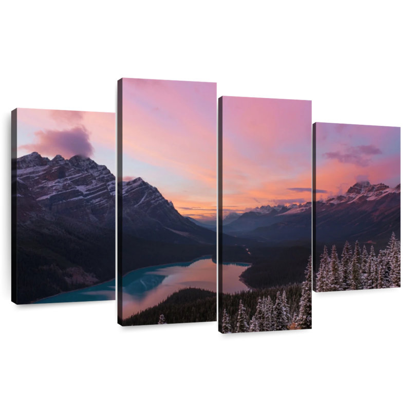 Alvord Scenic Banff Mountain Landscape, 42" H x 68" W