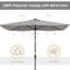 Parasol de marché 6,5 'x 10', lumières DEL-367745174