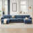 Chenille bleu / gris est en rupture de stock